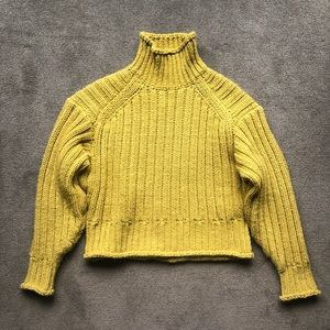 H&M Mustard Crop Sweater